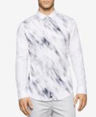 Calvin Klein Men's Blurred Paint Graphic-print Shirt