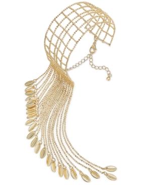 Danielle Nicole Gold-tone Pecking Order Cuff Bracelet