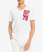 Calvin Klein Jeans Men's Graphic Print V-neck T-shirt, Created For Macy's