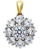 Marchesa Diamond Pendant In 18k Gold & White Gold (3/4 Ct. T.w.)