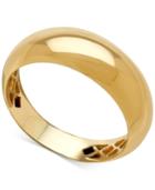 Polished Dome Ring In 14k Gold