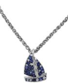 Balissima By Effy Sapphire Sailboat Pendant Necklace In Sterling Silver (3/8 Ct. T.w.)
