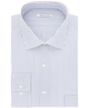 Van Heusen Men's Classic/regular Fit Wrinkle Free Flex Collar Stripe Dress Shirt