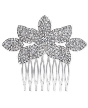 Inc International Concepts Silver-tone Pave Hair Comb, Created For Macy's