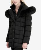 Calvin Klein Faux-fur-trim Layered Puffer Coat