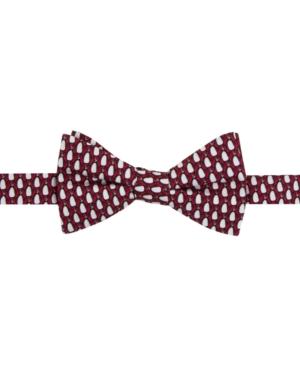 Tommy Hilfiger Men's Penguin Print Pre-tied Bow Tie