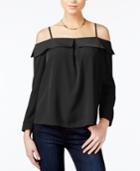 Bar Iii Off-the-shoulder Ruffle Top, Only At Macy's