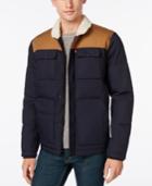 Levi's Men's Quilted Workwear Puffer With Faux-fur Collar