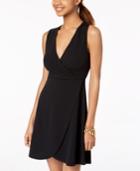 Planet Gold Juniors' Liverpool Solid Wrap Dress