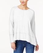 Style & Co Petite Seamed High-low Top, Created For Macy's