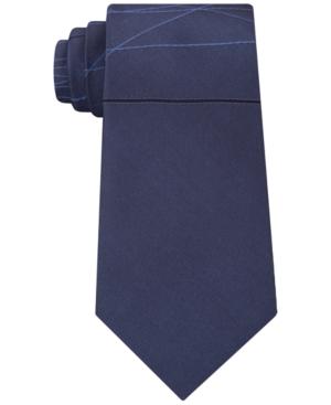 Calvin Klein Men's Laser Lines Silk Tie