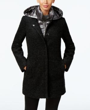 Calvin Klein Quilted-layer Walker Coat, Only At Macy's