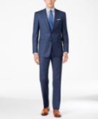 Calvin Klein Men's Slim Fit Navy Sharkskin Suit