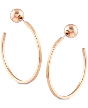 Guess Gold-tone C-shape Hoop Earrings