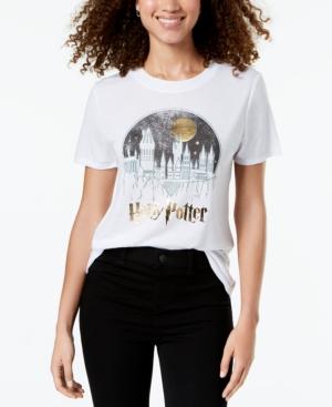 Modern Lux Juniors' Harry Potter Hogwarts Metallic Graphic T-shirt