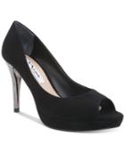 Nina Fiesta Peep-toe Evening Pumps Women's Shoes