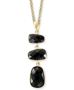 Effy Onyx Drop 18 Pendant Necklace In 14k Gold