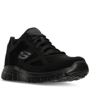 Skechers Men's Burns Wide Running Sneakers From Finish Line