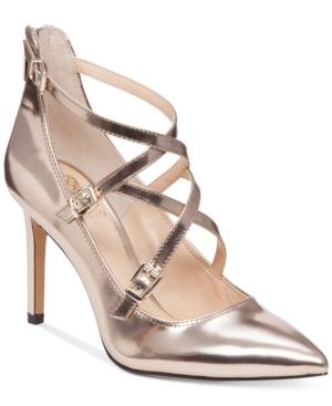 Vince Camuto Neddy Cross-strap Pumps Women's Shoes
