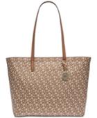 Dkny Bryant Zip Carryall Signature Tote, Created For Macy's
