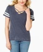 Ultra Flirt By Ikeddi Juniors' Crisscross Football T-shirt