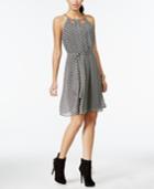 Thalia Sodi Chain-neck Printed Dress, Only At Macy's