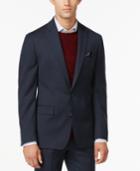 Ryan Seacrest Distinction Slim-fit Blue Pindot Jacket, Only At Macy's