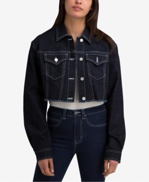 Jordache Juniors' Bianca Cotton Cropped Denim Jacket