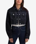 Jordache Juniors' Bianca Cotton Cropped Denim Jacket