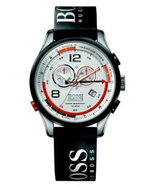 Hugo Boss Watch, Men's Regatta Black Rubber Strap 1512501