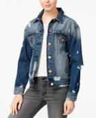 M1858 Logan Ripped Cotton Denim Jacket