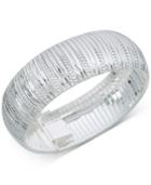 Giani Bernini Wide Textured Bangle Bracelet In Sterling Silver, Created For Macy's