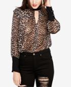 Rachel Rachel Roy Printed Back-tie Choker Blouse, Created For Macy's