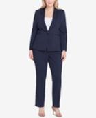 Tahari Asl Plus Size Striped Pantsuit