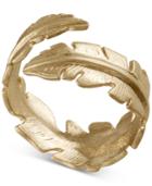 Rachel Rachel Roy Gold-tone Feather Wrap Ring