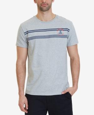 Nautica Men's Striped-chest Logo Print T-shirt, A Macy's Exclusive Style