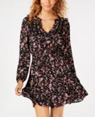 American Rag Juniors' Floral-print Smocked-waist Dress, Created For Macy's