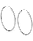 Kenneth Cole New York Silver-tone Medium Hoop Earrings