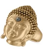 Rachel Rachel Roy Gold-tone Pave Buddha Ring