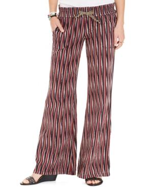 Roxy Juniors' Printed Wide-leg Soft Pants