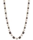 Anne Klein Gold-tone Jet And Clear Crystal Collar Necklace
