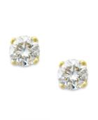 Diamond Earrings, 10k Gold Round-cut Diamond Earrings (1/6 Ct. T.w.)