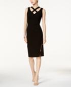 Ivanka Trump Criss-cross Lattice Sheath Dress