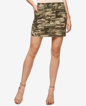 Sanctuary Camo-print Cotton Mini Skirt