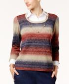 Alfred Dunner Layered-look Necklace Sweater