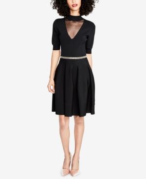 Rachel Rachel Roy Embellished-waist Sweater Dress