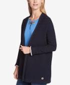Tommy Hilfiger Textured Cozy Open-front Cardigan, Created For Macy's