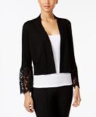 Calvin Klein Plus Size Lace Bell-sleeve Shrug