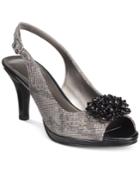 Karen Scott Briant Embellished Peep-toe Pumps, Only At Macy's Women's Shoes