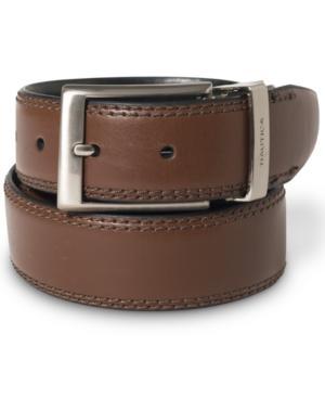 Nautica Saddle Leather Reversible Belt